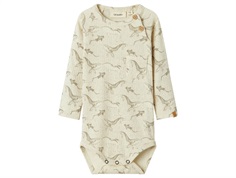 Lil Atelier bodysuit turtledove with whales